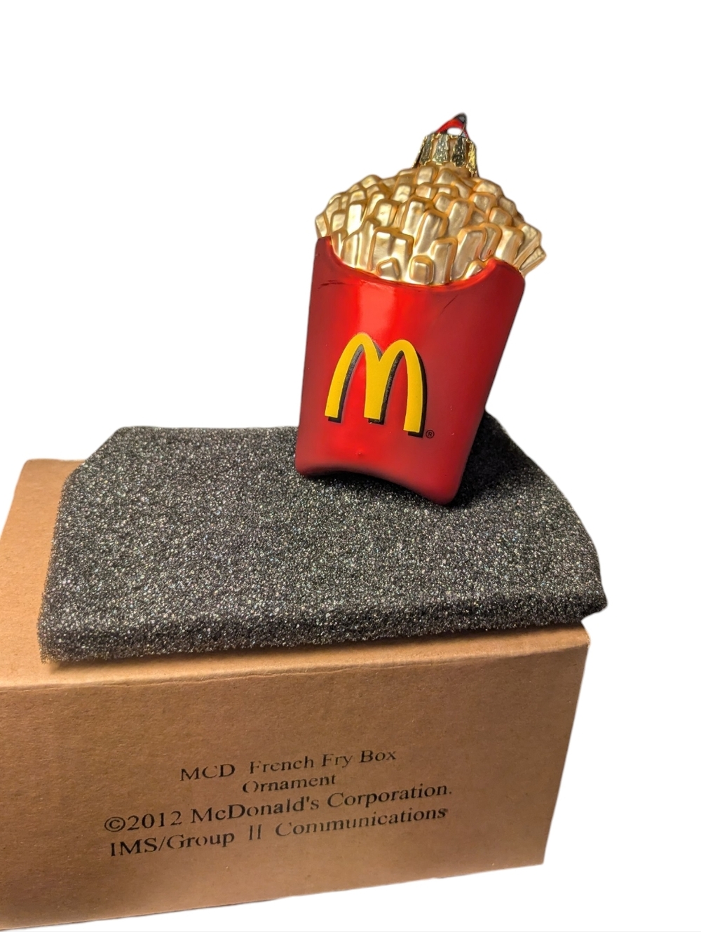 McDonald’s Red French Fry Box Ornament 2012 - Picture 1 of 3